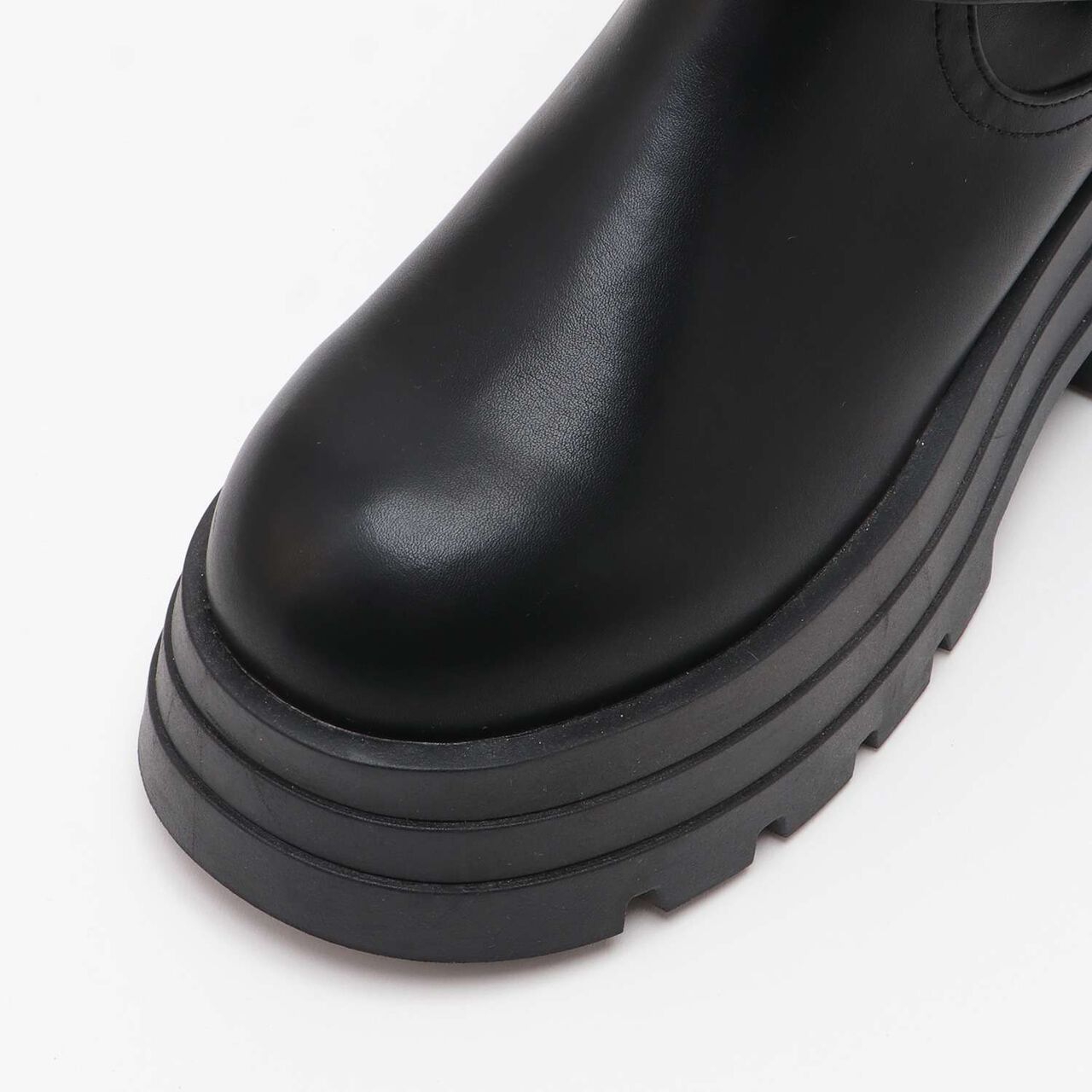 Heart Buckle Engineer Boots,Black, large image number 4