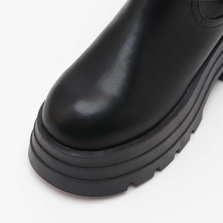 Heart Buckle Engineer Boots,Black, medium image number 4