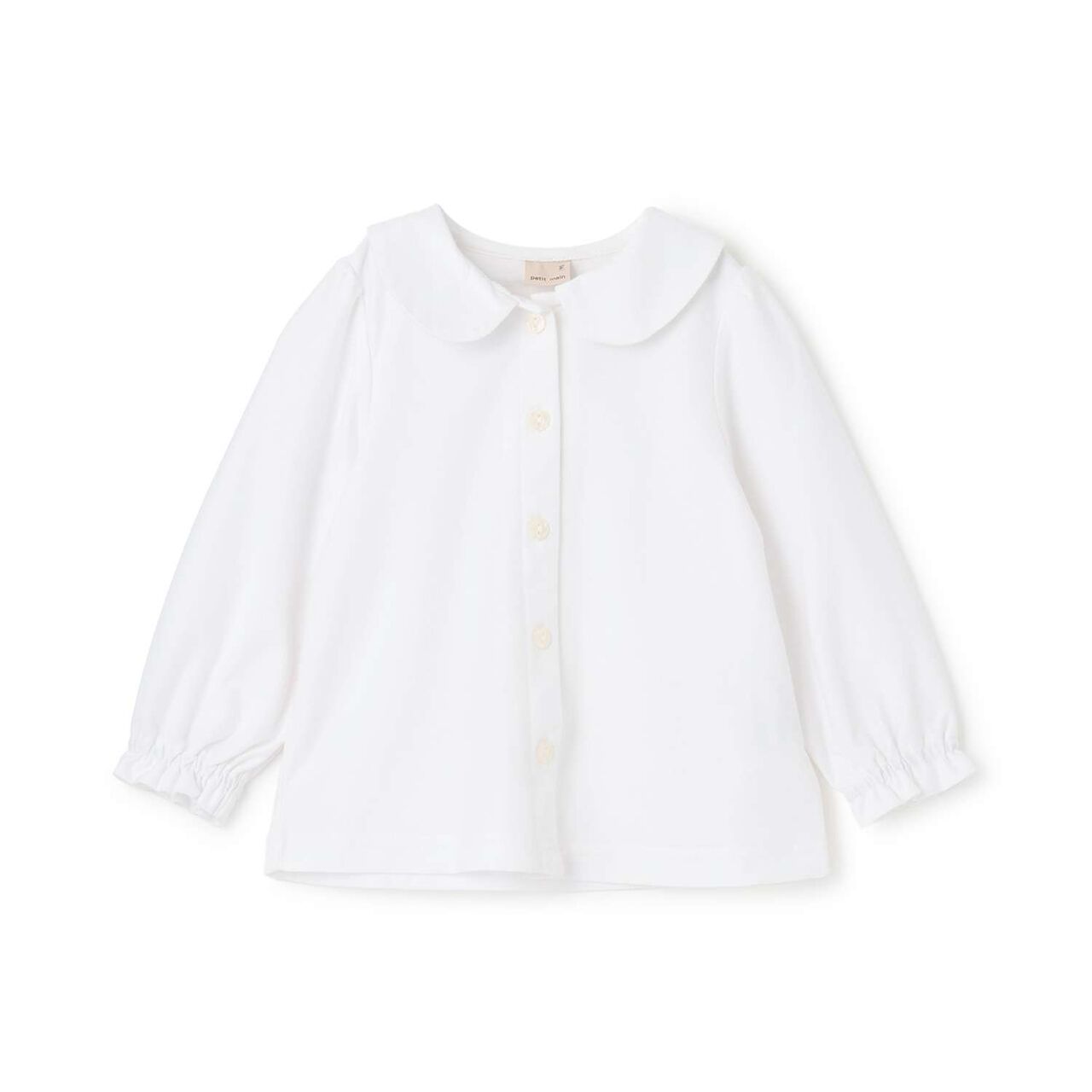 Semi-Formal Cut Twill Collared Blouse,Off white, large image number 0