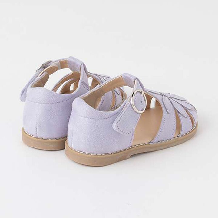 Suede Flower Sandals,Ivory, medium image number 3