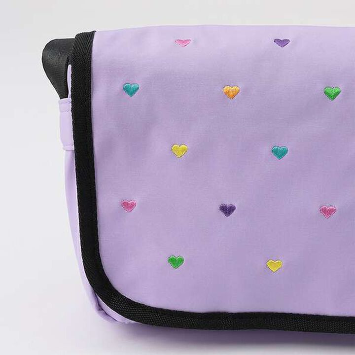 Water-Repellent Messenger Bag,Lavender, medium image number 11