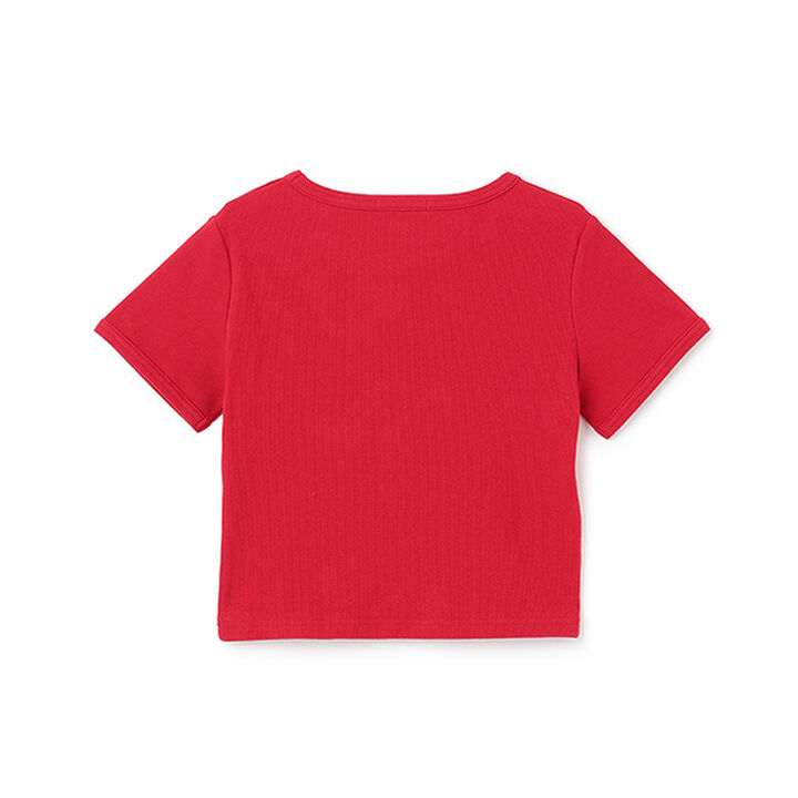 Ribbed Short-Sleeve T-Shirt,Multi color, medium image number 6