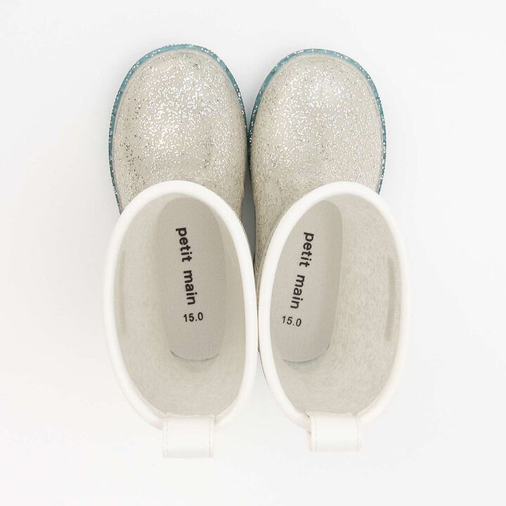 Shiny Rain Boots,Silver, medium image number 6