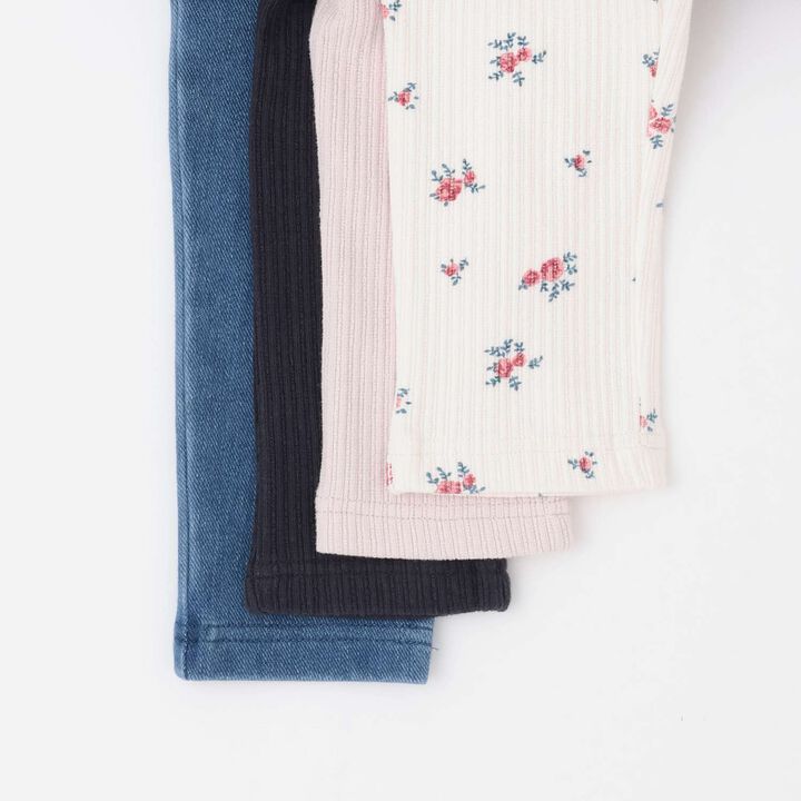 Back Frill Leggings,Blue, medium image number 8