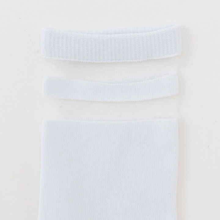 Sheer Line Socks,Off white, medium image number 1
