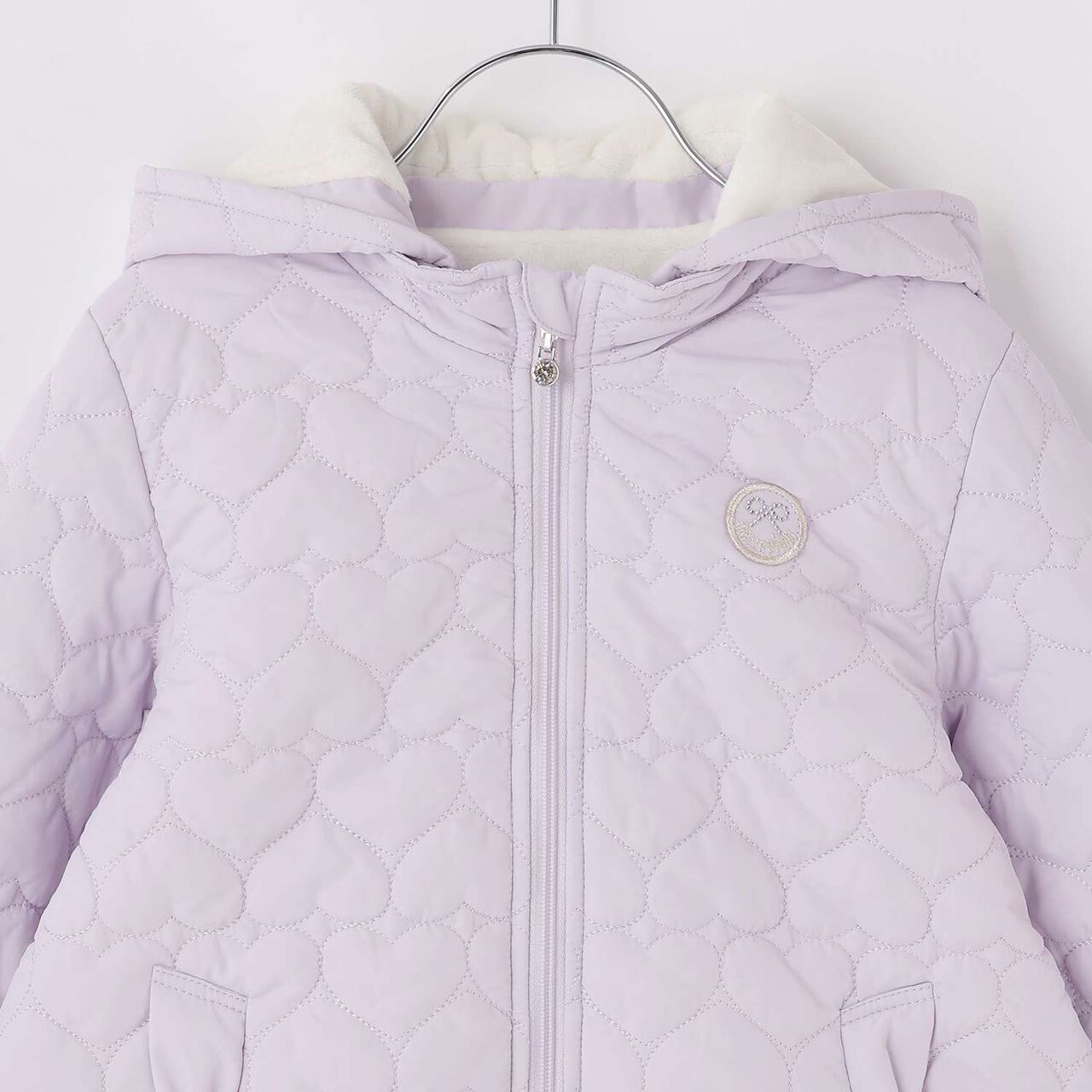 [Popular Item Restocked] [Not Available at Physical Stores] Heart Quilt Bomber Jacket,Pink, large image number 2