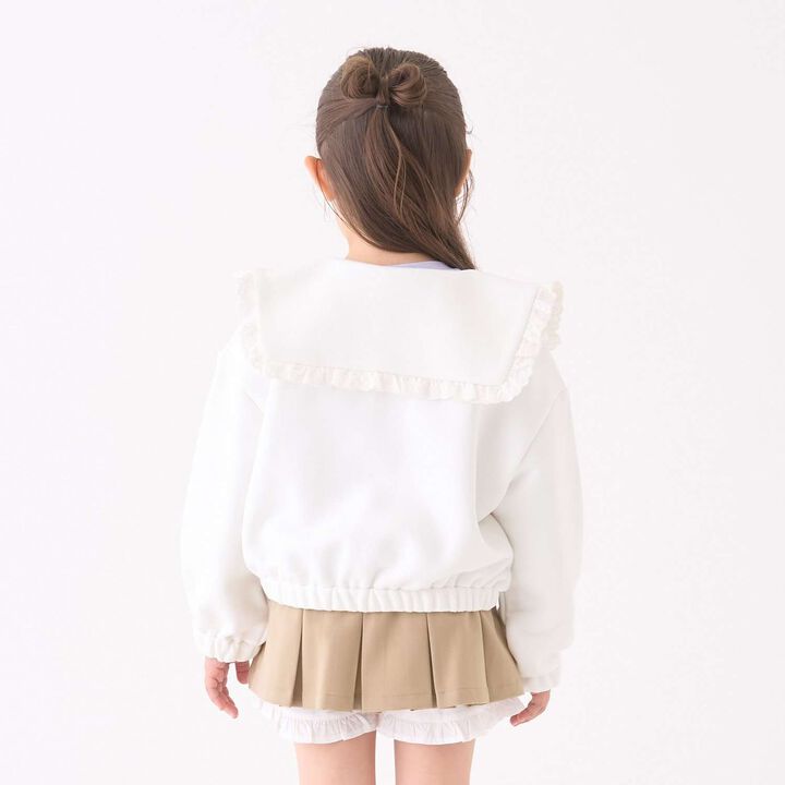 [Lycee Mine Ballet Series] Coordinatable Setup Sailor Collar Full-Zip Sweatshirt,Light blue, medium image number 19