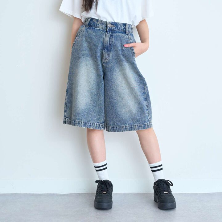 [LTXC] Half-Length Denim Pants,Gray, medium image number 7