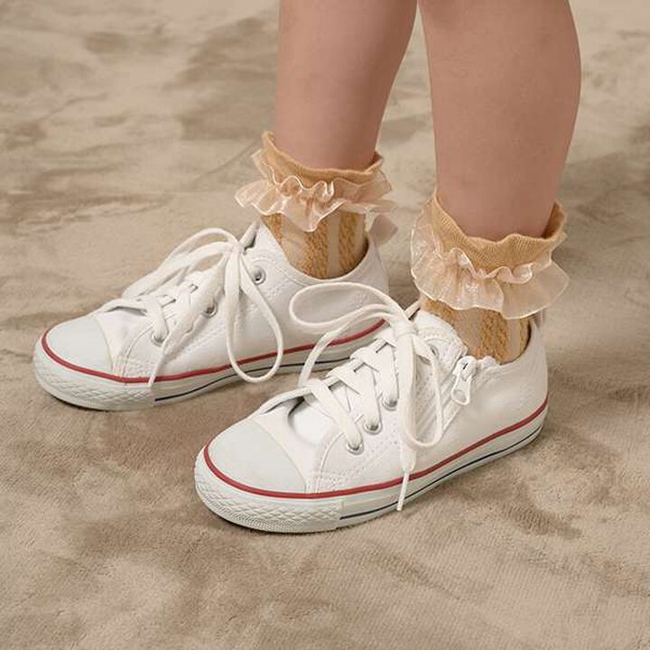 Frill Lace Socks,White, medium image number 4