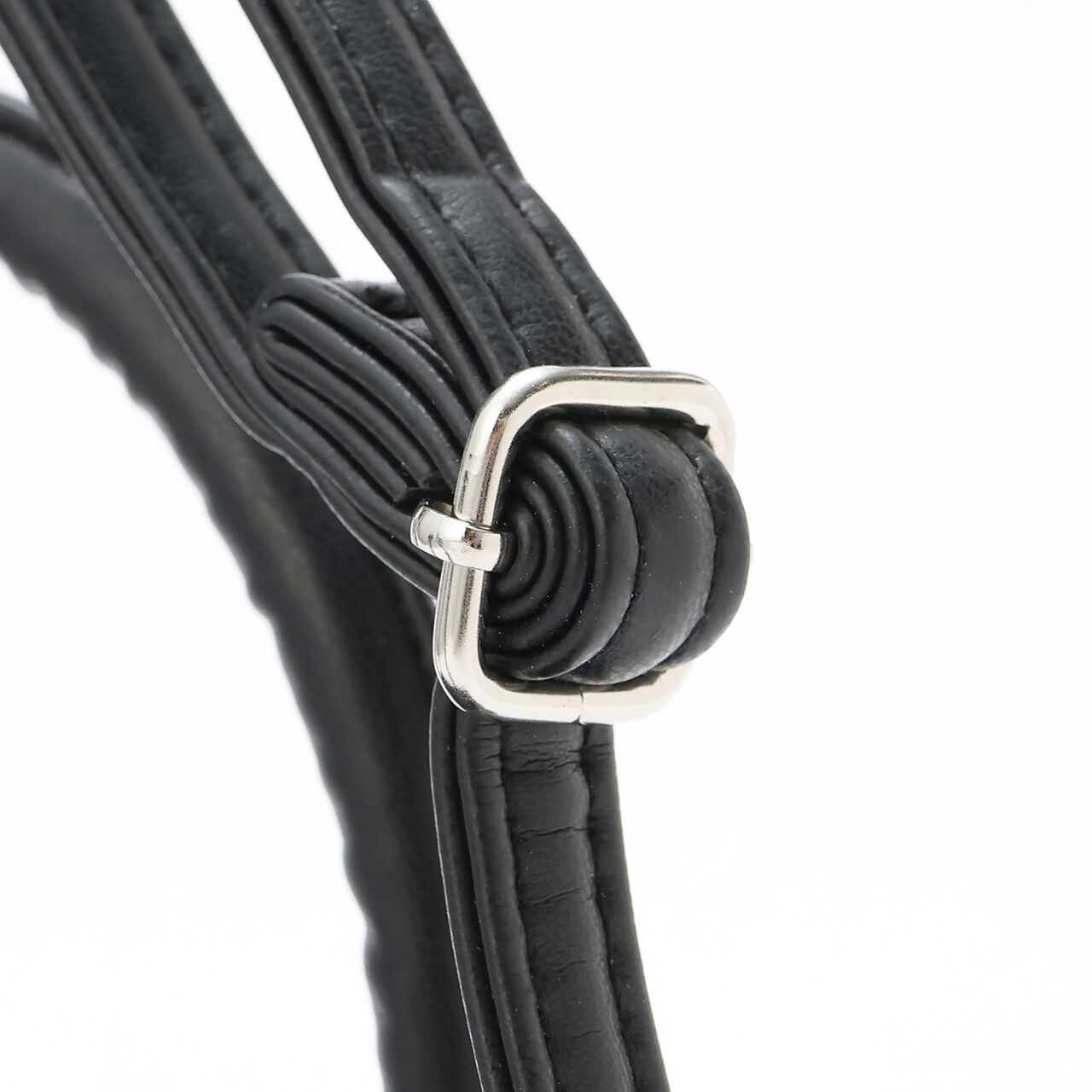 Link Leather-Look Boston Bag,Off white, large image number 2