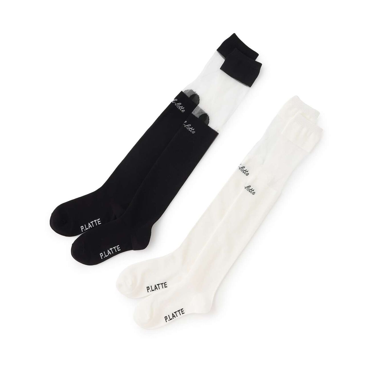 Kumani Knee-High Socks,White, large image number 4