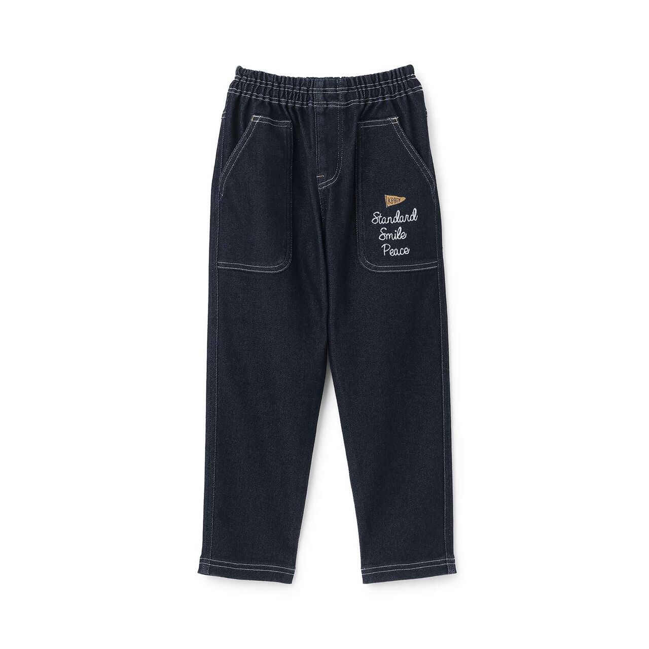 Stretch Denim Pants,Navy, large image number 0