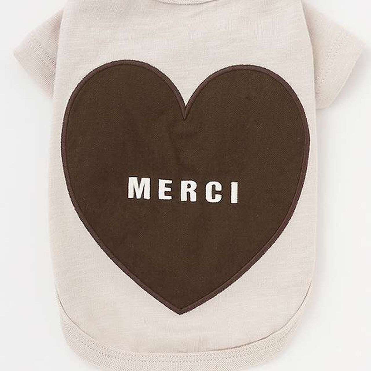 [DOG] Anti-Stain Heart Back T-Shirt,Light pink, large image number 2