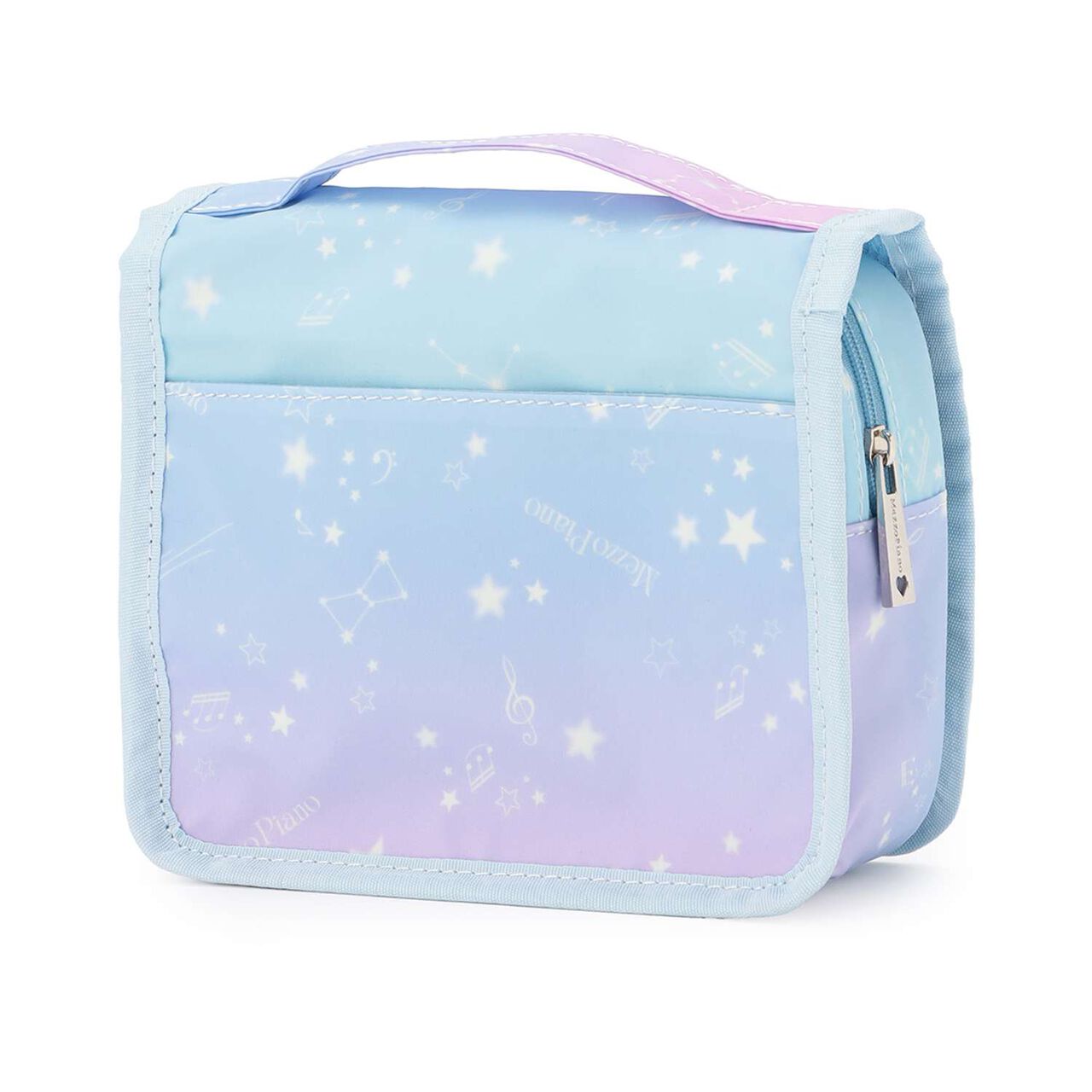 Zodiac & Musical Note Travel Pouch,Light blue, large image number 1