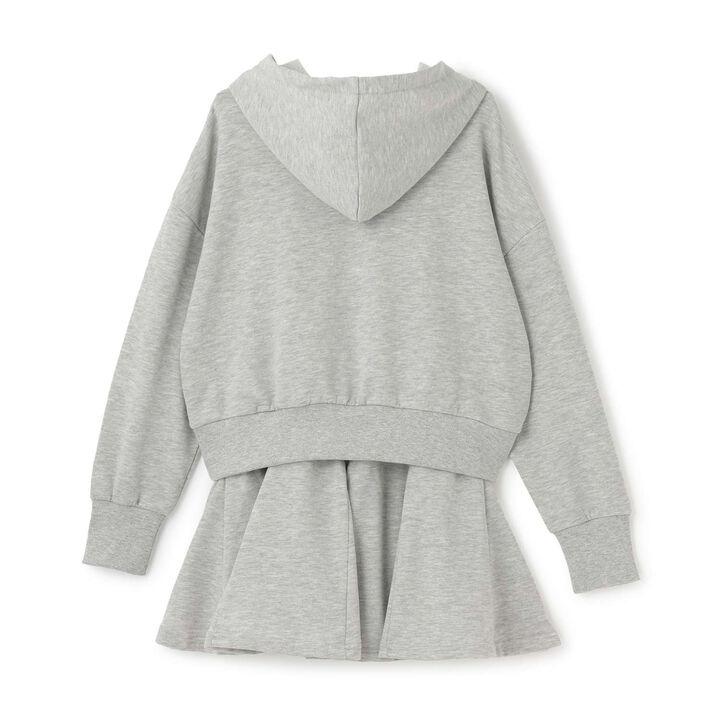 Hoodie & Skirt Set,Medium gray, medium image number 4