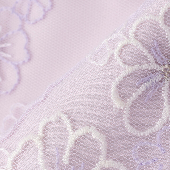 Flower Embroidery Tulle Dress,Lilac, medium image number 9
