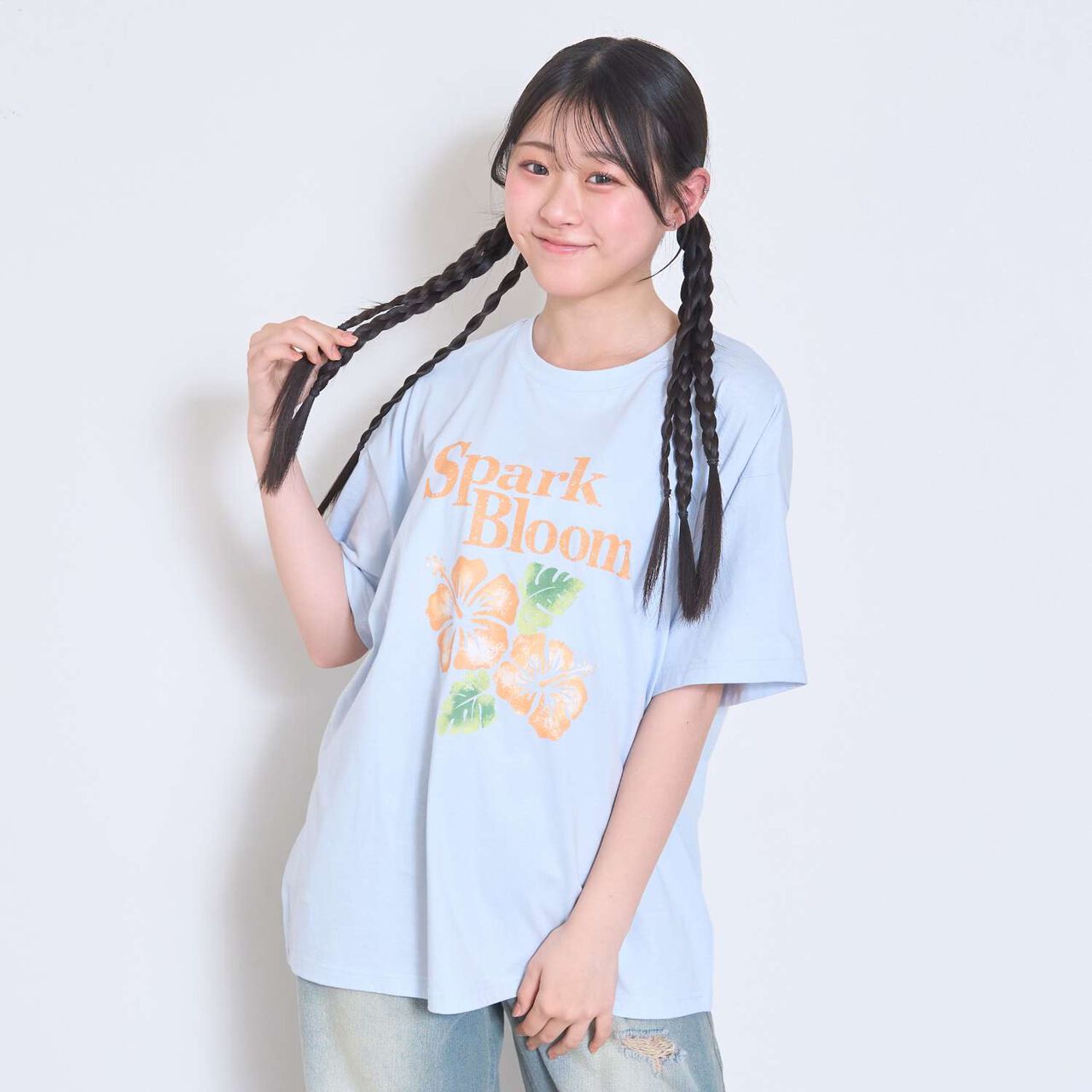 [100% Cotton / GOOD PRICE] Assorted Motif Loose Half Sleeve T-Shirt,Red, large image number 9