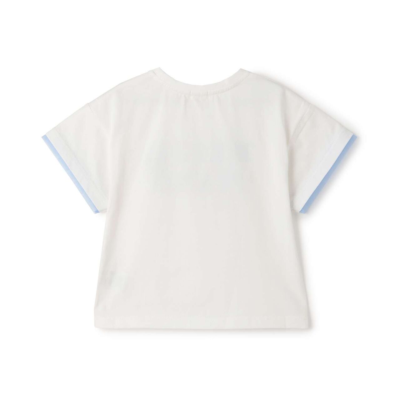 Sparkling Ribbon Logo Embroidered Short Sleeve T-Shirt,Lilac, large image number 1