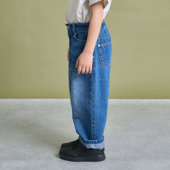 [Tomo Denim] Straight Denim Pants,Blue, medium image number 13