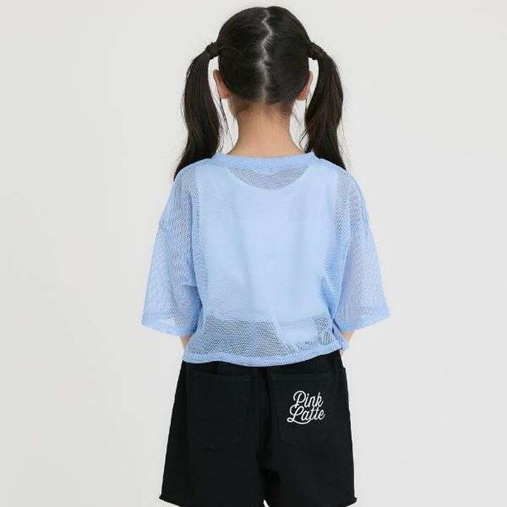 [Cool Touch Inner Only] Patch Mesh Short-Sleeve T-Shirt & Tank Set,Black, medium image number 25