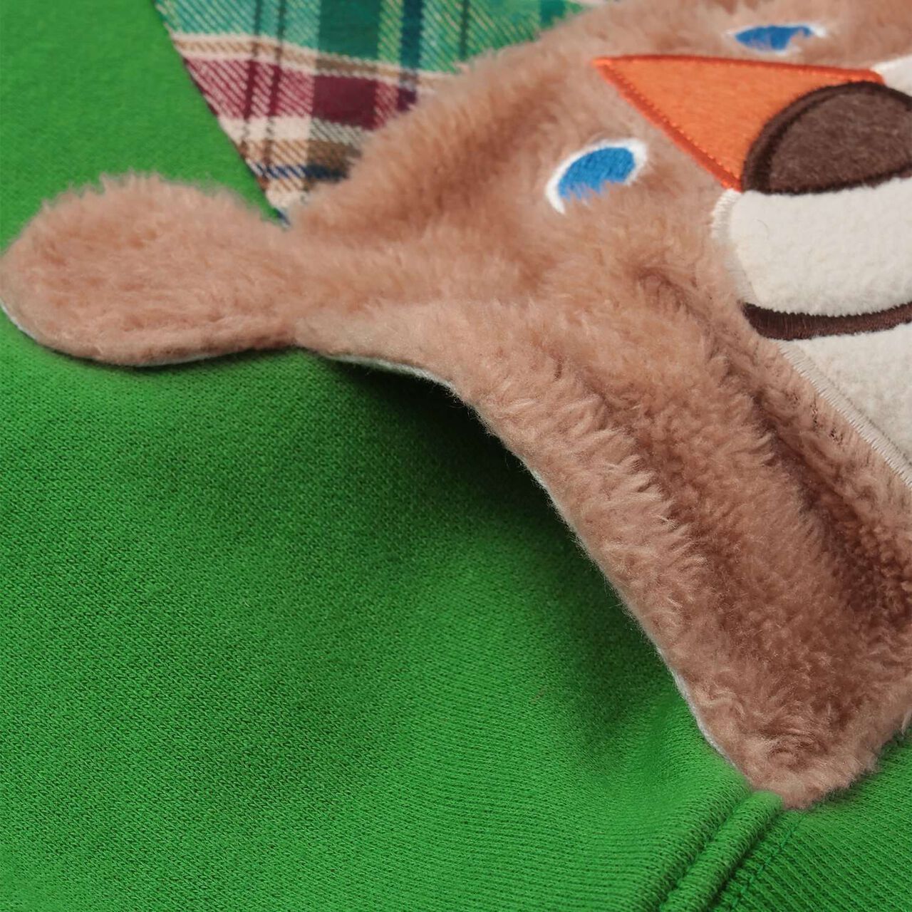 Korobokkuru Bear Sweatshirt,Moss green, large image number 4