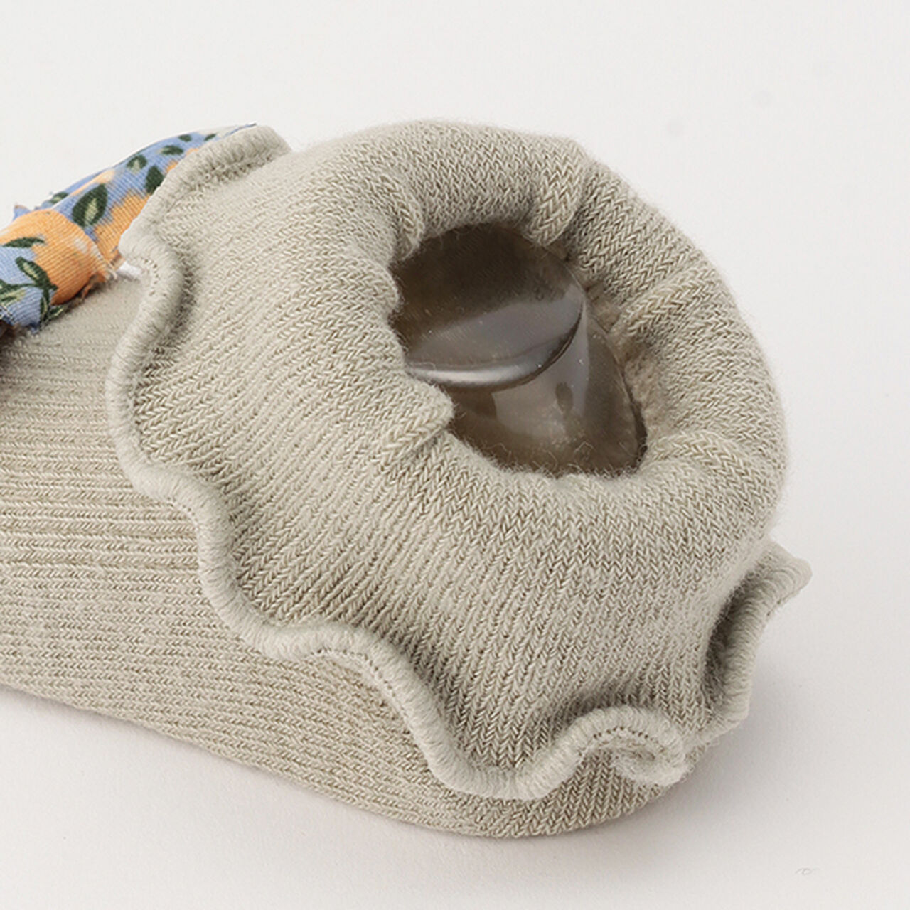 Mellow Ribbon Cup Socks,Light green, large image number 4