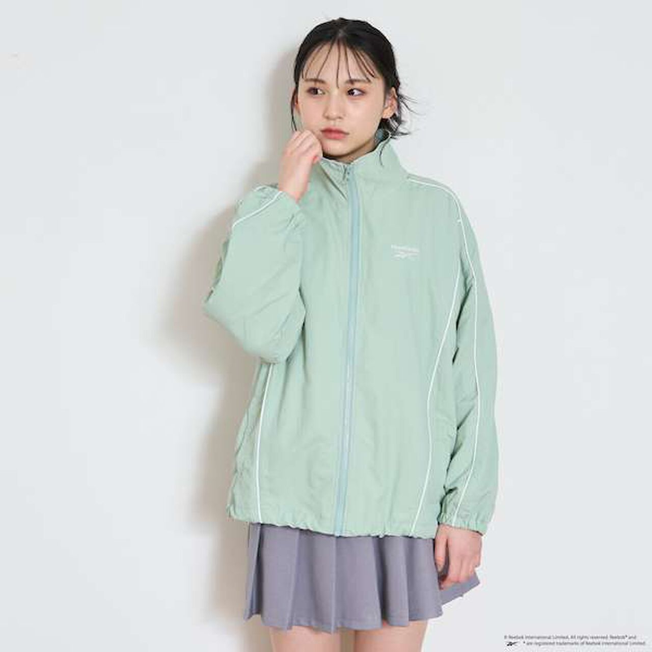 [Reebok] Nylon Bomber Jacket,Off white, large image number 13