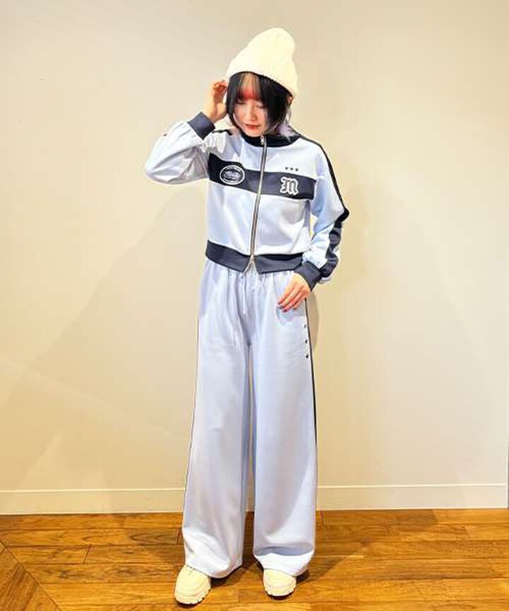 Bi-Color Logo Track Jacket,Black, medium image number 8