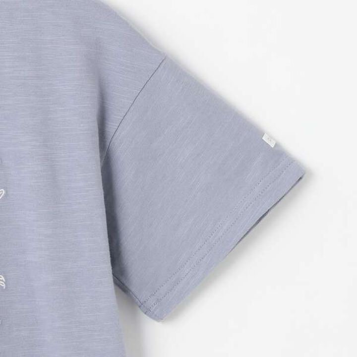 [Cool Touch] Embroidered Short Sleeve T-Shirt (Junior Size),Off white, medium image number 5