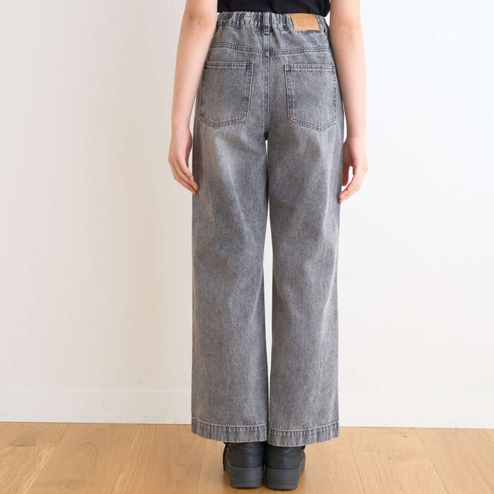 [LTXC/Cool Touch] Distressed Denim Wide Pants,Gray, medium image number 17