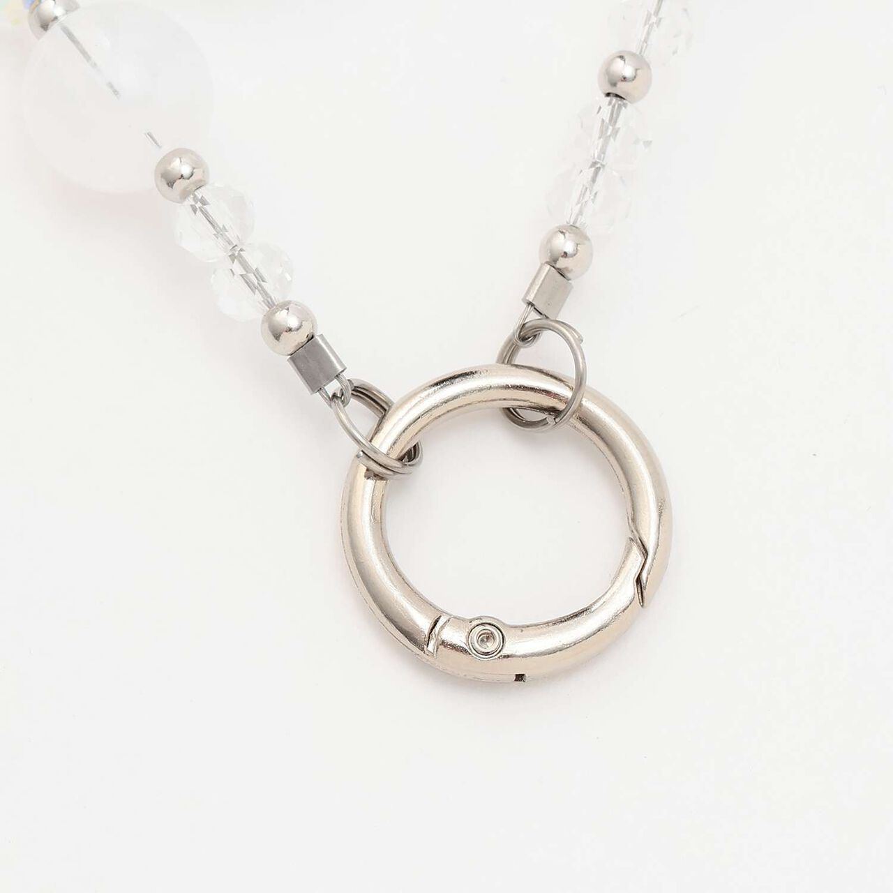 Ribbon Bead Strap,White, large image number 2