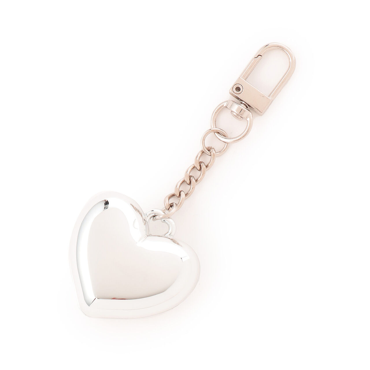 Heart-Shaped Cosmetic Keychain,Silver, large image number 0