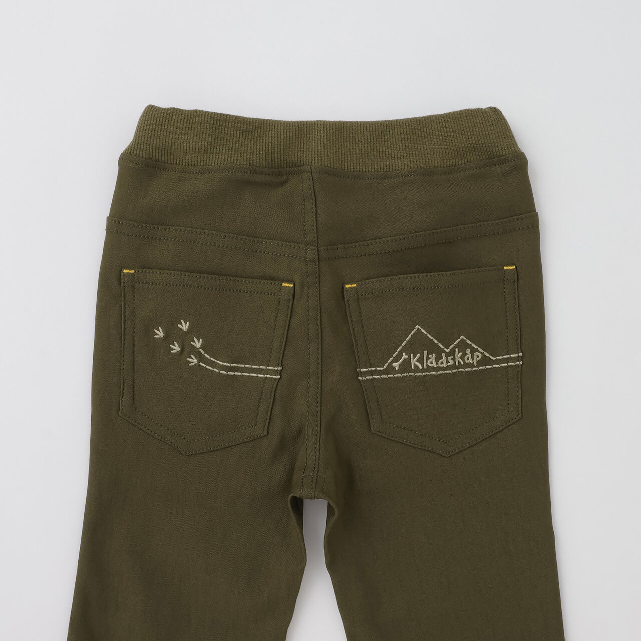 [Popular Item Restocked] [Not Available at Physical Stores] Dinosaur Embroidered Long-Length Straight Pants,Khaki, large image number 8