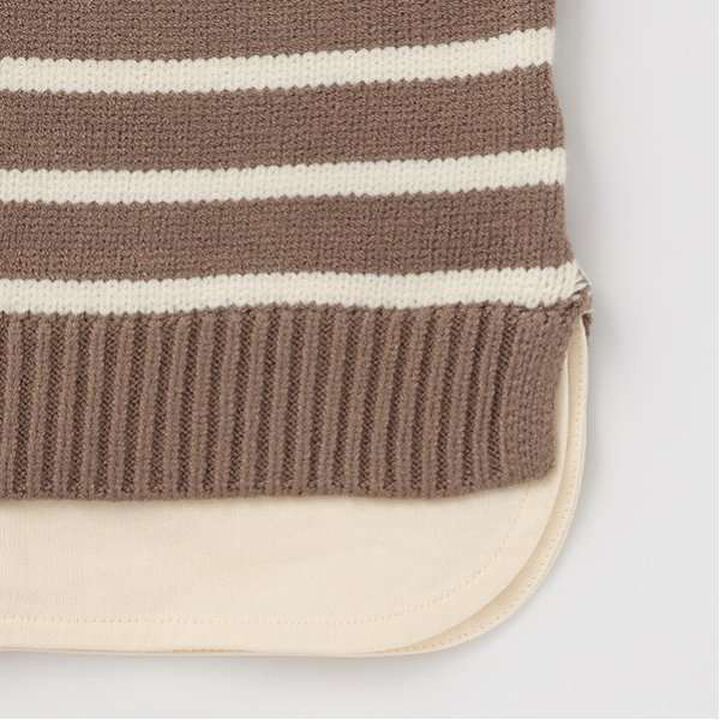 Washable Striped Knit,Light green, medium image number 5