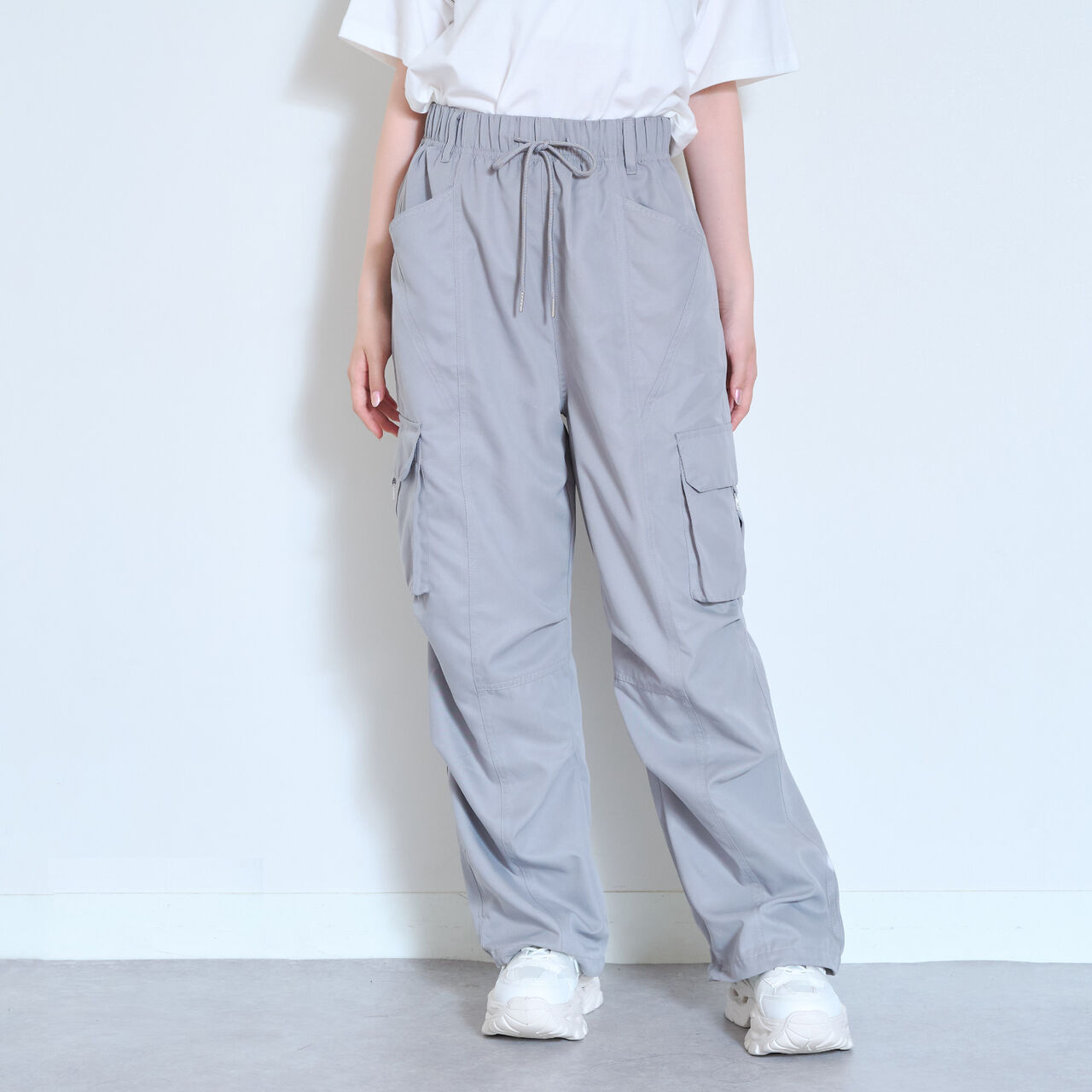 [LTXC / Quick-Dry Absorbent] Cargo Pants with Belt Loops,Off white, large image number 11
