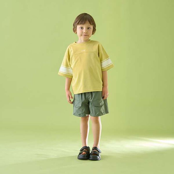 [Reversible] Line Print T-Shirt (Comfortable Jersey Fabric),Deep blue, medium image number 9