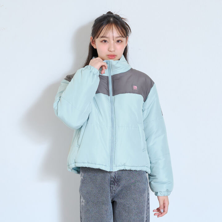 [7days] Padded Short Bomber Jacket,Pink, medium image number 2