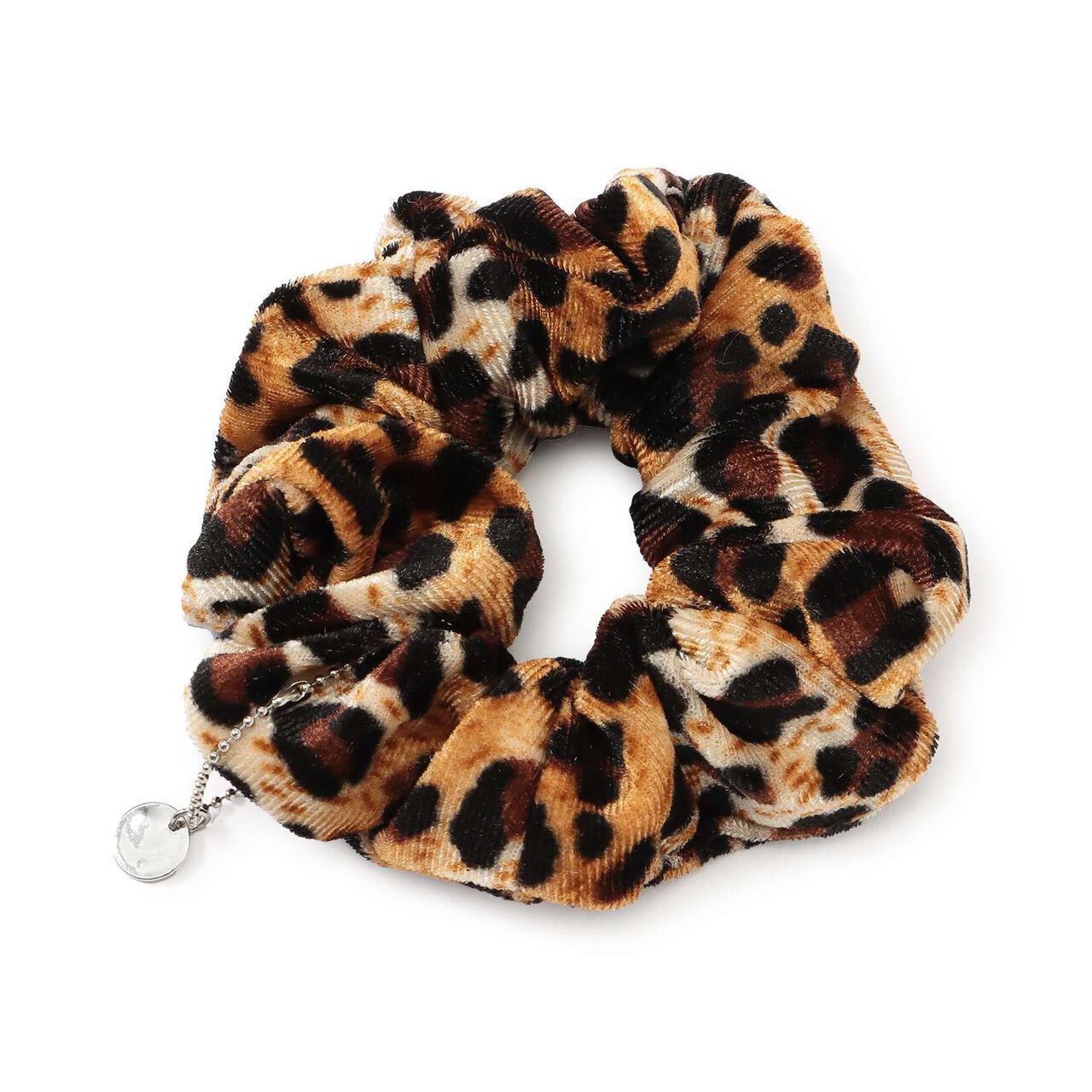 Faux Fur Scrunchie,Blue gray, large image number 1