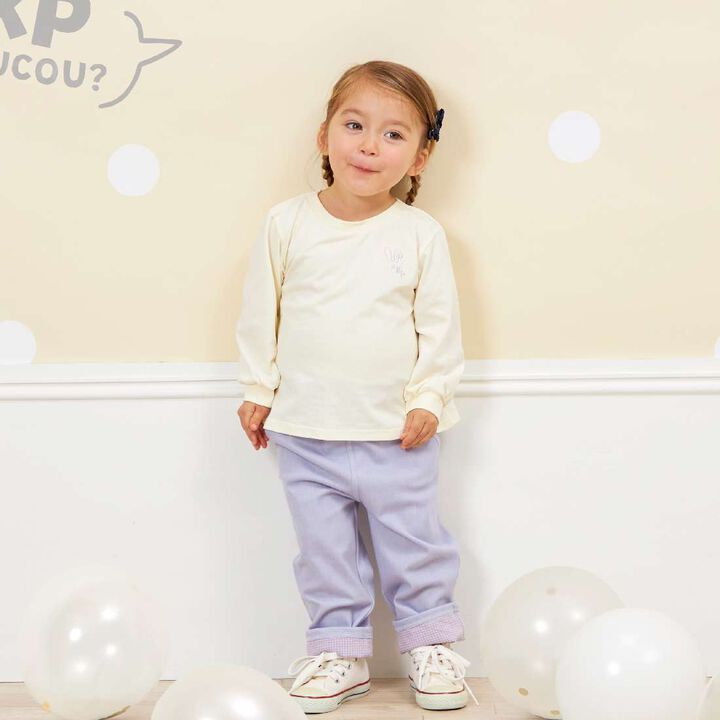 KP Coucou Hem Ribbon Pants (80 to 140),Gray, medium image number 8