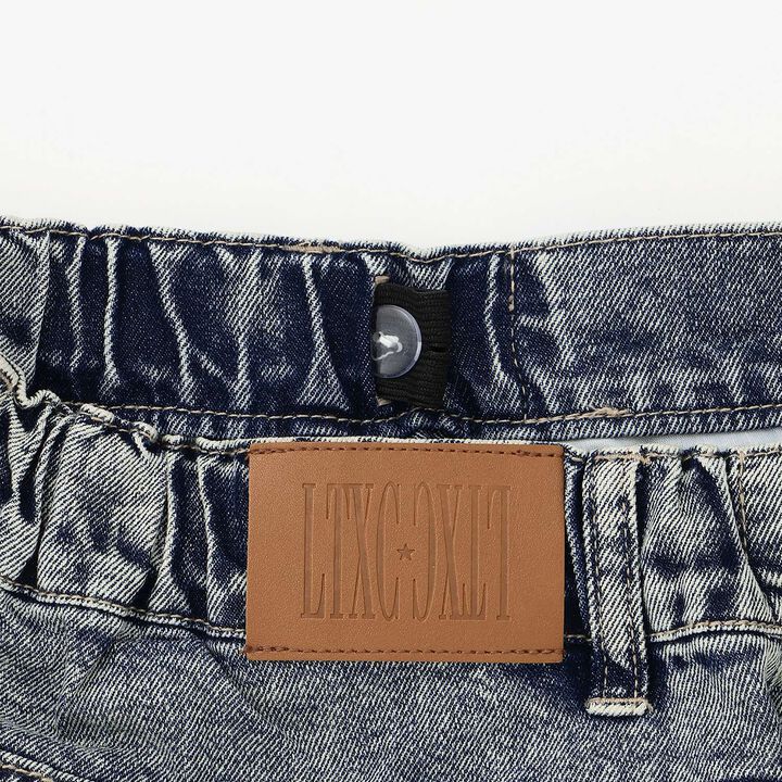 [LTXC / Cool Touch] Sparkling Distressed Denim Shorts,Blue, medium image number 10