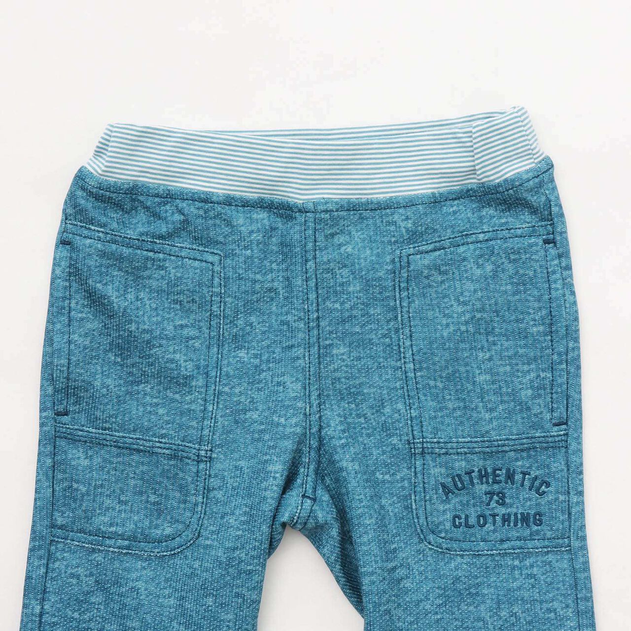 Dry Mesh Denim Print Pants,Blue, large image number 2