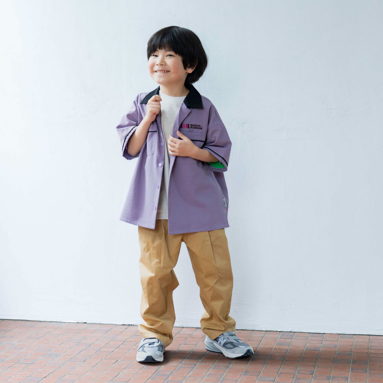 [31冰淇淋] 刺繡標誌襯衫,紫色, large image number 11