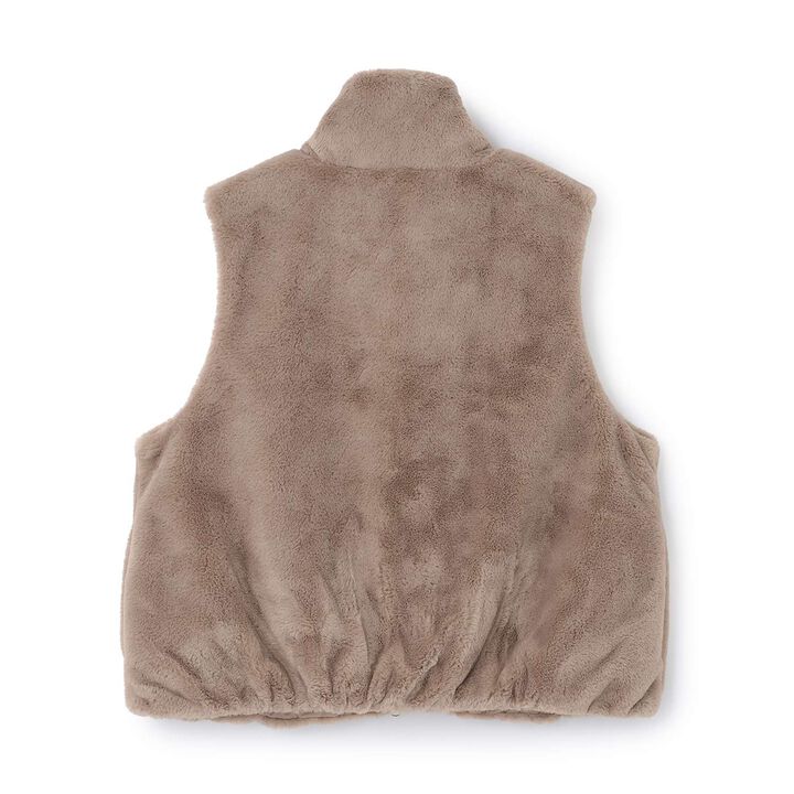 Link - Faux Fur Vest,Mocha tea, medium image number 1