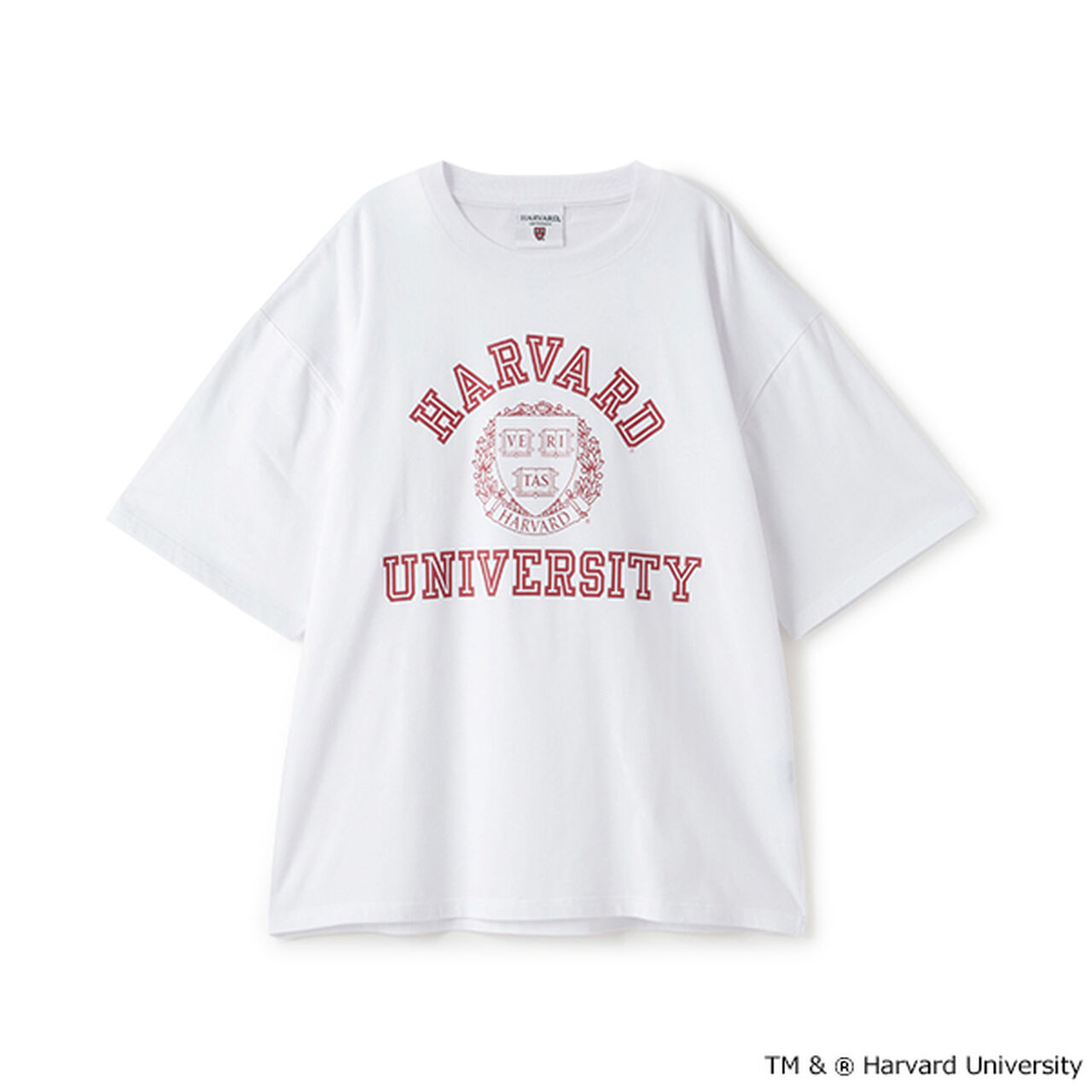 [Cool Touch] High Cool Cotton Harvard University Short Sleeve T-Shirt,White, large image number 10