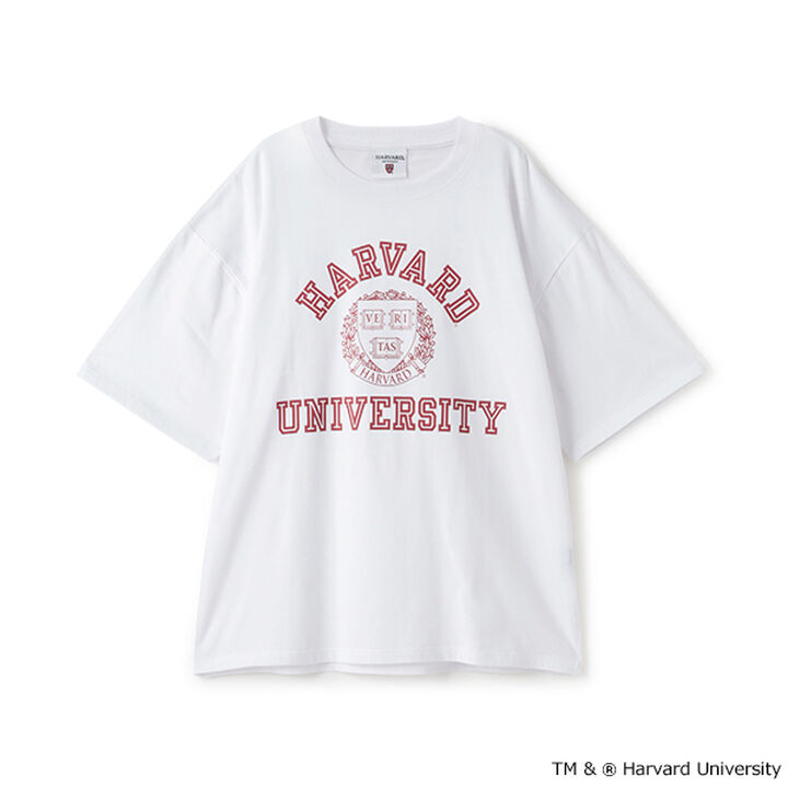 [Cool Touch] High Cool Cotton Harvard University Short Sleeve T-Shirt,White, medium image number 10