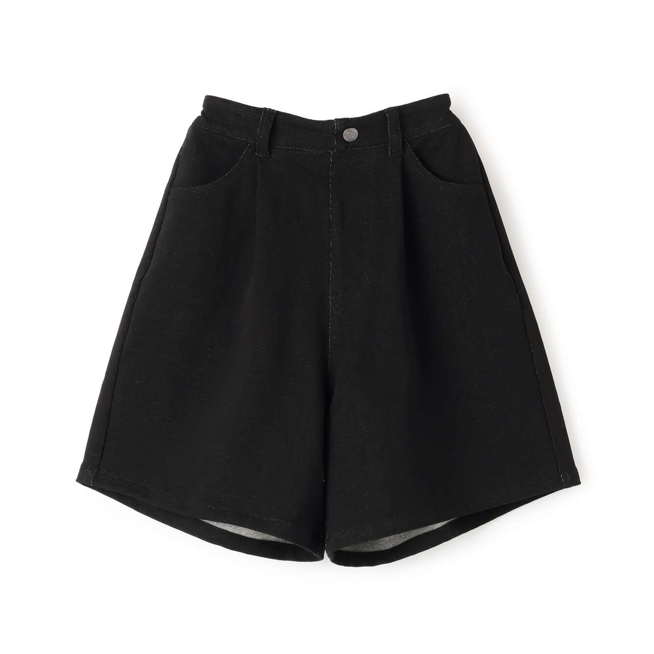 Cut Denim Culottes,Navy, large image number 9