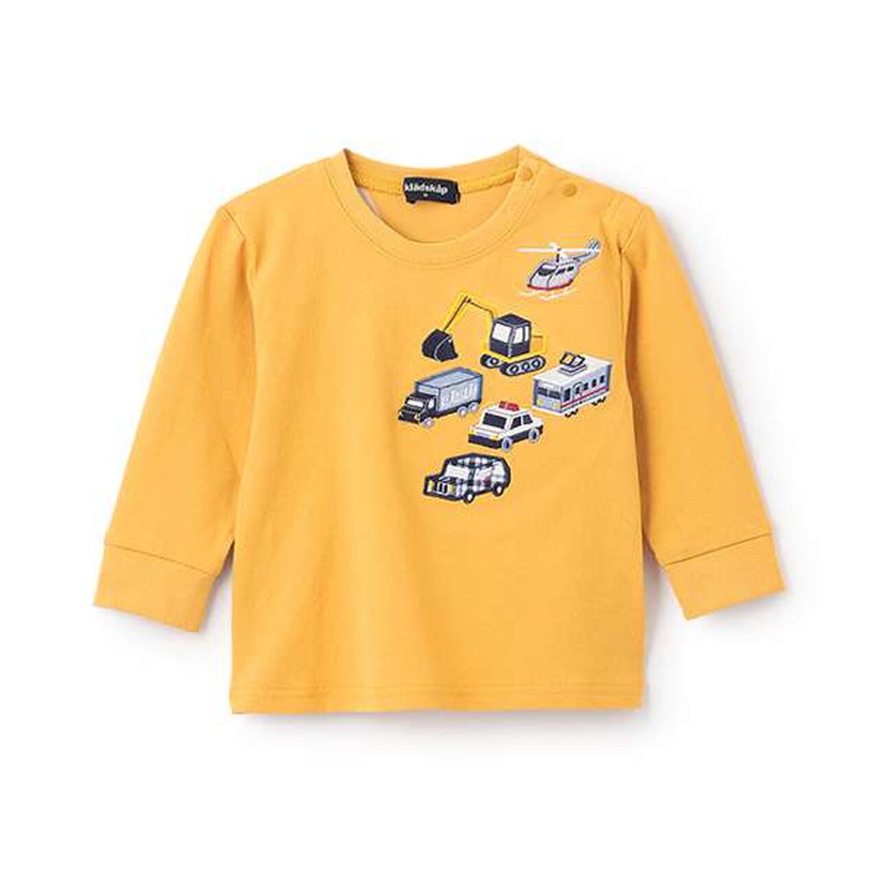 Vehicle Appliqué Back Panel Long-Sleeve T-Shirt,Blue, large image number 12