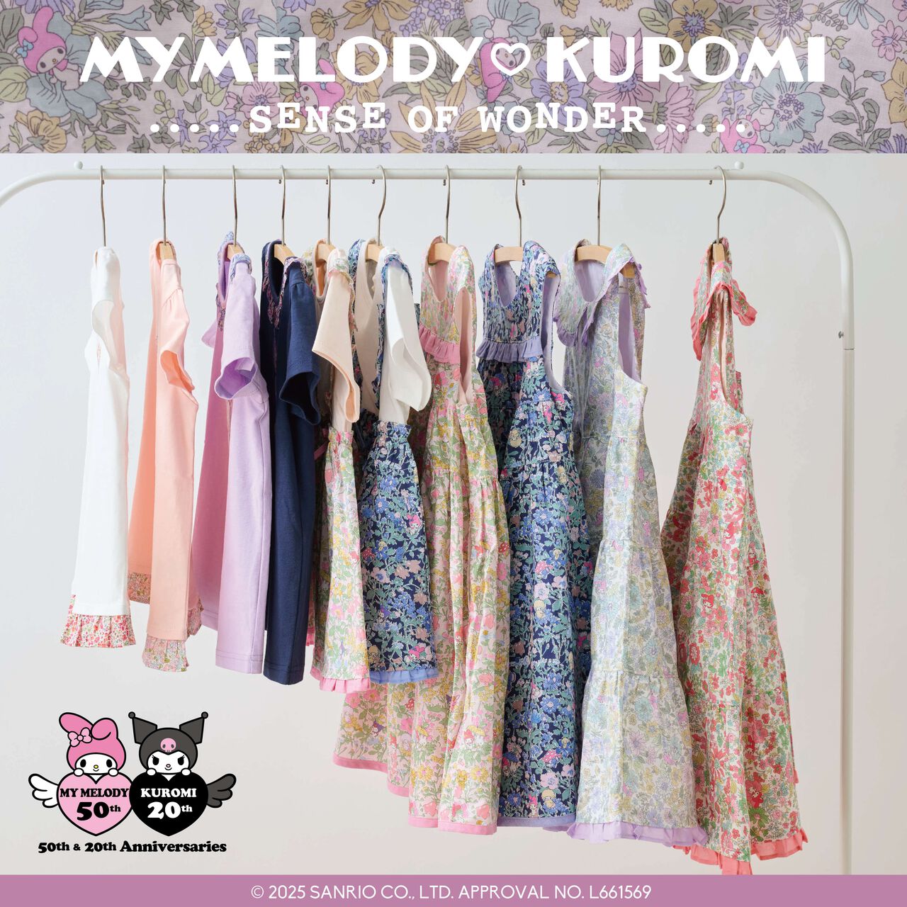 [My Melody] Liberty One-Piece Dress,Coral red, large image number 20