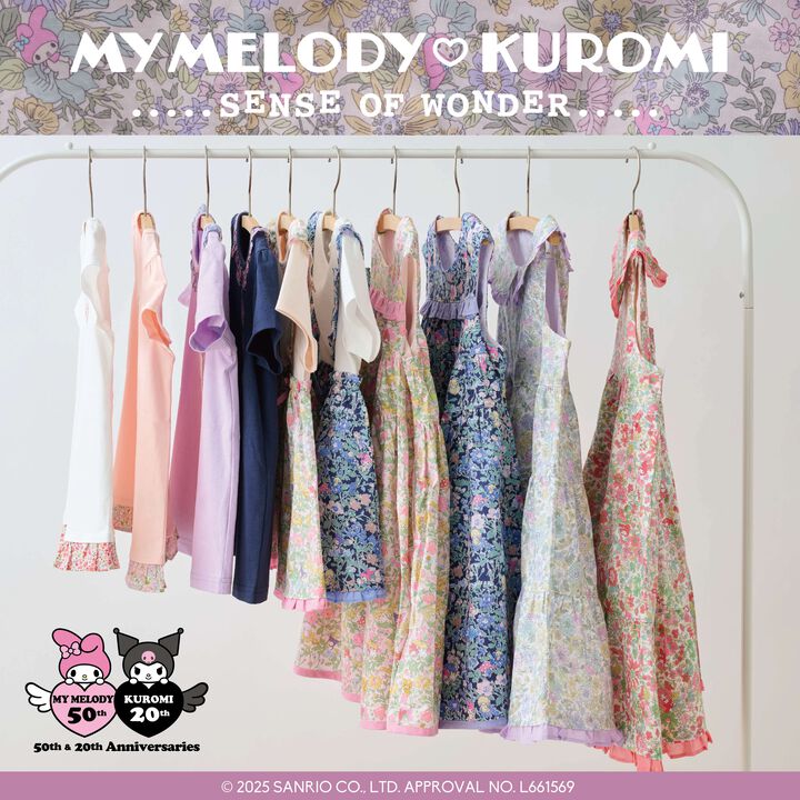 [My Melody] Liberty One-Piece Dress,Coral red, medium image number 20