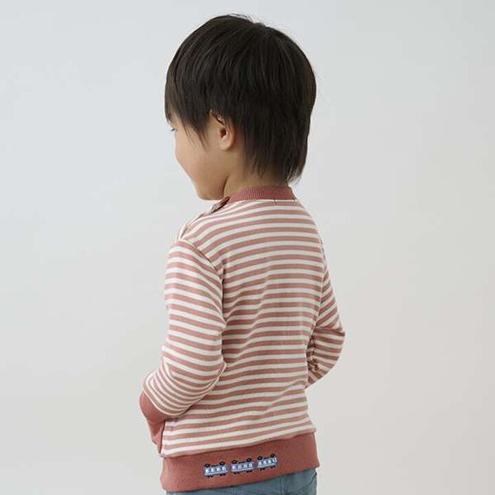 Vehicle Pocket Stripe Sweatshirt,Navy, medium image number 5